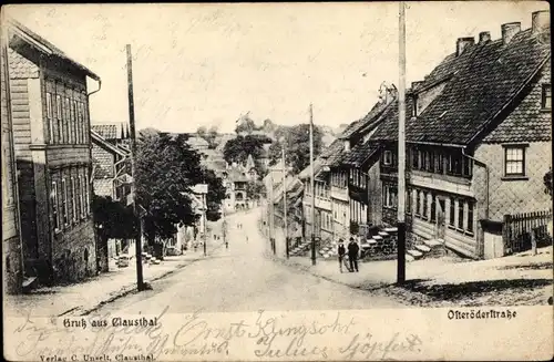 Ak Clausthal Zellerfeld im Oberharz, Osteröderstraße