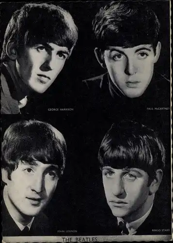 Ak Musikgruppe The Beatles, John, Paul, George, Ringo