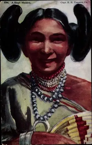 Künstler Ak A Hopi Maiden, Indianerin