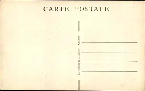 Ak Montbelliard Doubs, Statue Denfert Rochereau