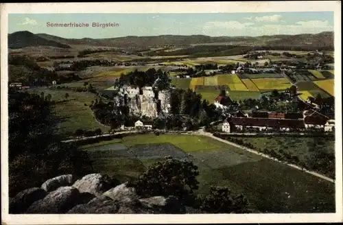Ak Sloup v Čechách Bürgstein Region Reichenberg, Panorama vom Ort
