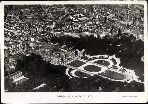 Ak Paris VI., Le Luxembourg, Luftbild