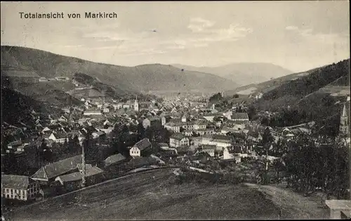 Ak Sainte Marie aux Mines Markirch Elsass Haut Rhin, Panorama