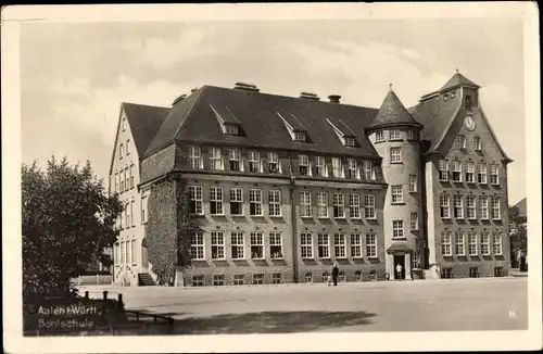 Ak Aalen im Ostalbkreis Baden Württemberg, Bohlschule, Außenansicht