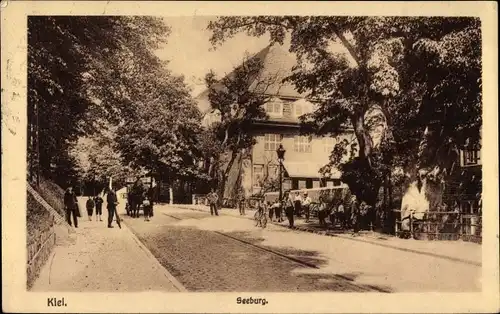 Ak Kiel in Schleswig Holstein, Seeburg, Straßenpartie