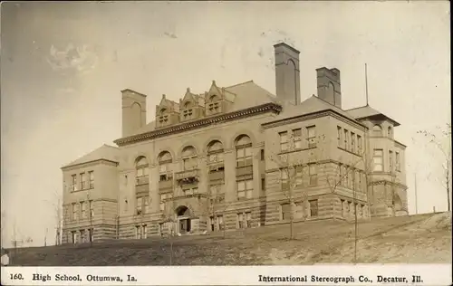 Ak Ottumwa Iowa USA, High School, Exterior view