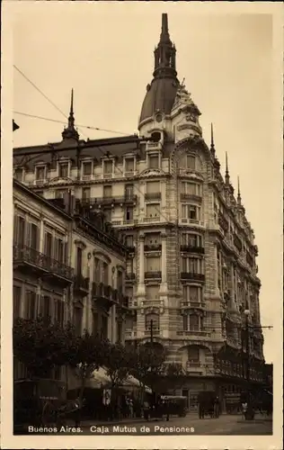 Ak Buenos Aires Argentinien, Caja Mutua de Pensiones, Straßenansicht