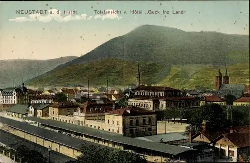 Ak Neustadt an der Weinstraße, Totalansicht vom Hotel Guck ins Land