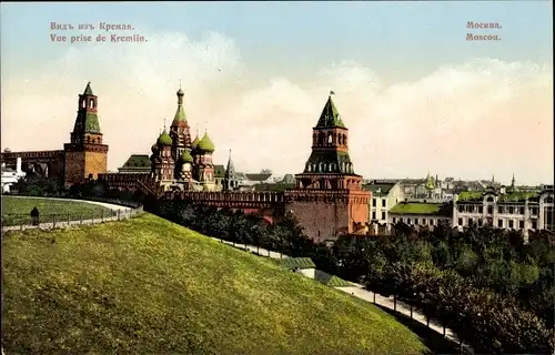 Ak Moskau Russland, Vue prise de Kremlin, Kreml
