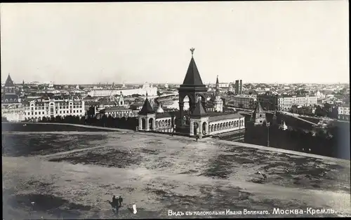 Ak Moskau Russland, Blick vom Glockenturm Iwan des Großen