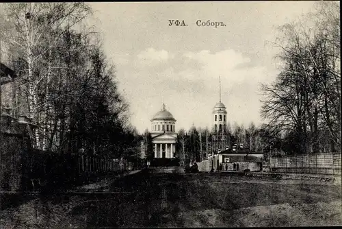 Ak Ufa Russland, Sobor, Blick zur Kirche