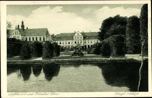 Ak Oliva Gdańsk Danzig, Königliches Schloss, Wasserseite