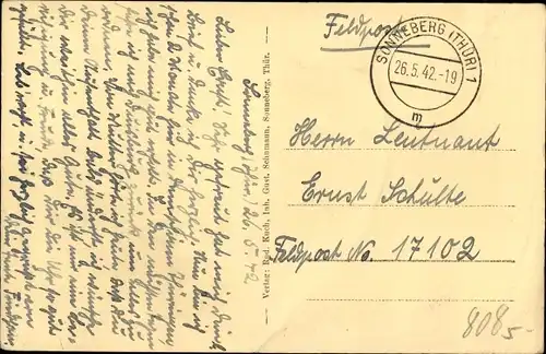 Ak Sonneberg in Thüringen, Obere Stadt, Panorama