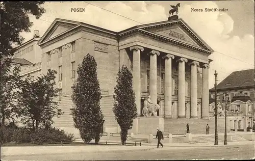 Ak Poznań Posen, Neues Stadttheater, Teatr miejski