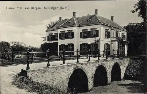 Ak Bergen Nordholland, Huize Hof van Bergen