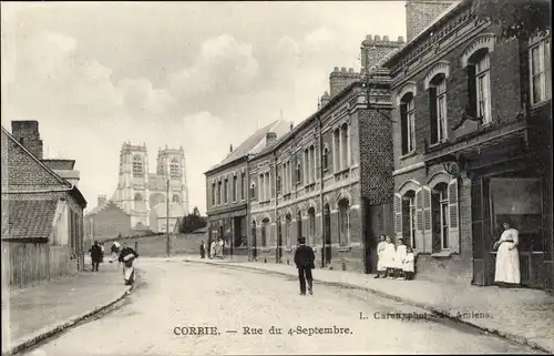 Ak Corbie Somme, Rue du 4 Septembre