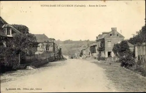Ak Notre Dame de Courson Calvados, Route de Livarot