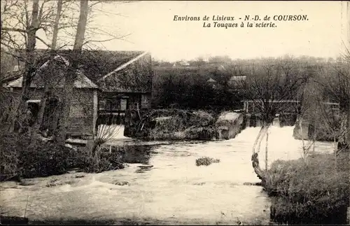 Ak Notre Dame de Courson Calvados, La Touques, La Scierie