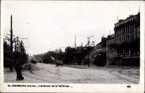 Ak Courbevoie Hauts de Seine, L'Avenue de la Defense