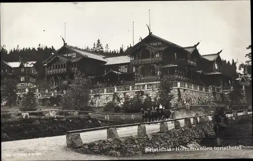 Ak Kristiania Christiania Oslo Norwegen, Holmenkollen turisthotel