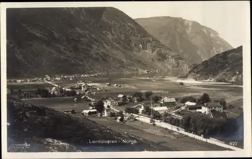Ak Laerdalsoren Laerdal Norwegen, Blick auf den Ort
