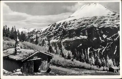 Ak Telemark Norwegen, Gausfatoppen, Berg, Hütte