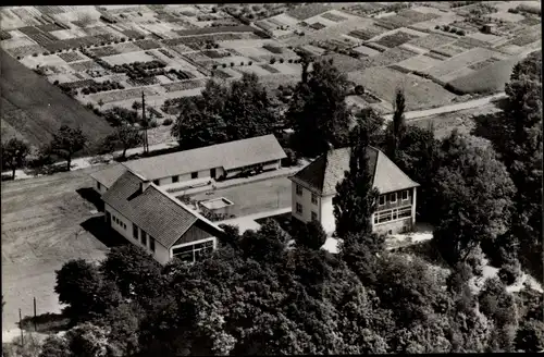 Ak Hessisch Oldendorf an der Weser, Haus Niedersachsen, Luftaufnahme