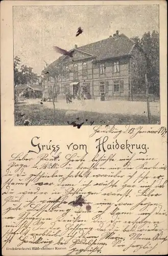 Ak Heidekrug Hildesheim in Niedersachsen, Gasthaus Haidekrug