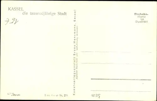 Ak Kassel in Hessen, Hohenzollernstraße