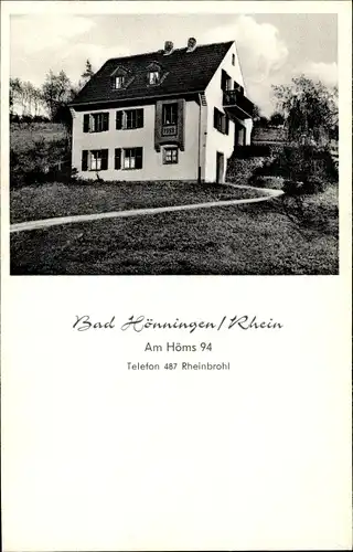 Ak Bad Hönningen am Rhein, Ortspartie Am Höms 94, Haus