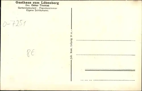 Ak Hohburg Lossatal in Sachsen, Ortspartie, Waldweg, Blick auf den Löbenberg