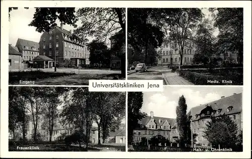 Ak Jena, Blick auf die Universitätskliniken