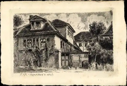 Künstler Ak Jena in Thüringen, Frommann's Haus