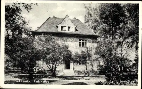 Ak Bad Lausick in Sachsen, Park Kaffee