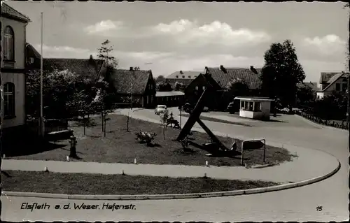 Ak Elsfleth an der Unterweser, Hafenstraße