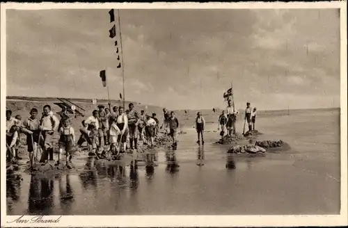 Ak Norderney in Ostfriesland, Strandleben