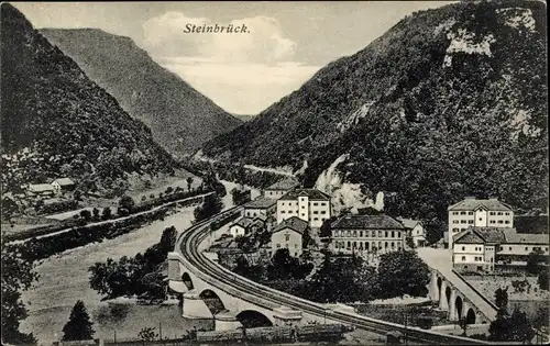 Ak Zidani Most Steinbrück Slowenien, Gesamtansicht