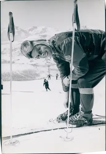 Foto Wintersport, Schweizer Skirennfahrerin Madeleine Berthod