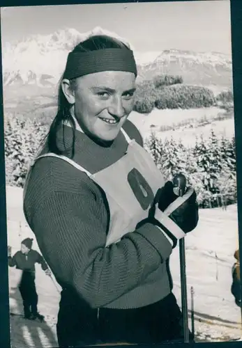 Foto Wintersport, Skirennfahrerin Annemarie Waser, Schweiz