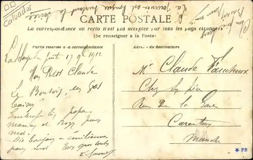 Ak Mutrécy Calvados, Paysage, Ruderpartie