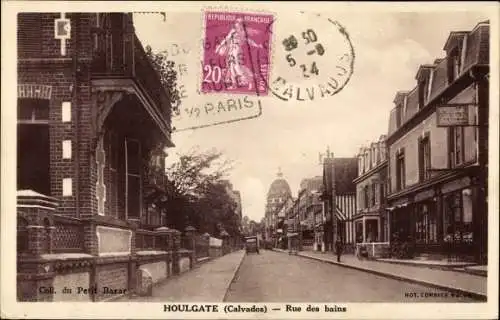 Ak Houlgate Calvados, Rue des bains