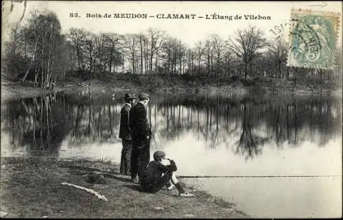 Ak Clamart Hauts de Seine, Bois de Meudon, L'Etang de Vilebon