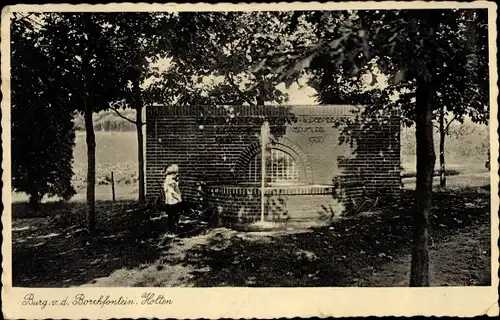 Ak Holten Overijssel Niederlande, Burg v. d. Borchfontein