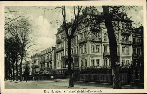 Ak Bad Homburg vor der Höhe, Partie auf der Kaiser Friedrich Promenade