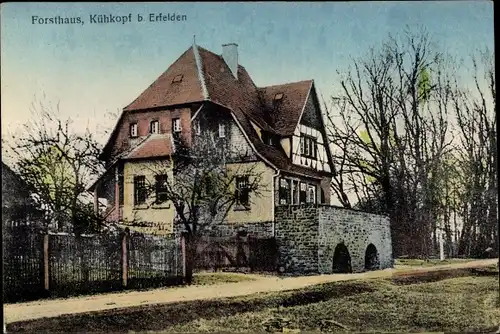 Ak Erfelden Riedstadt in Hessen, Forsthaus Kühkopf