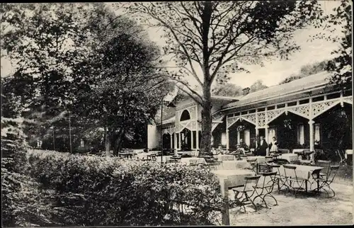 Ak Varel in Oldenburg Jadebusen, Varelerwald, Kaffeehaus