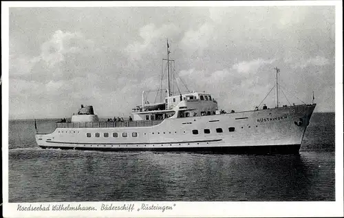 Ak Wilhelmshaven in Niedersachsen, Bäderschiff Rüstingen