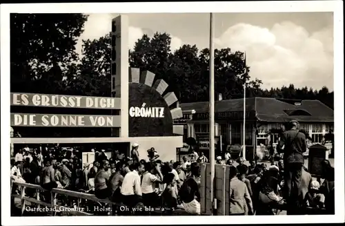 Ak Ostseebad Grömitz in Holstein, O wie bla-a-s, Gäste