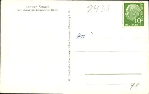 Ak Lenste Grömitz in Ostholstein, Zeltplatz Lenster Strand