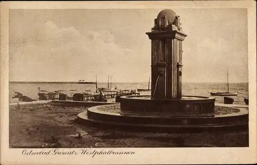 Ak Ostseebad Grömitz in Holstein, Westphalbrunnen